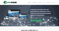 Desktop Screenshot of pbweb.dk