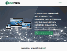 Tablet Screenshot of pbweb.dk